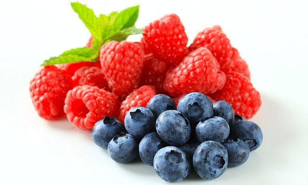 Mga raspberry ug blueberries - mga berry nga nagdugang potency sa mga lalaki